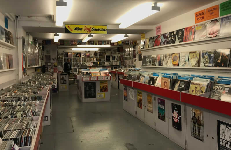 Tienda de discos de vinilo